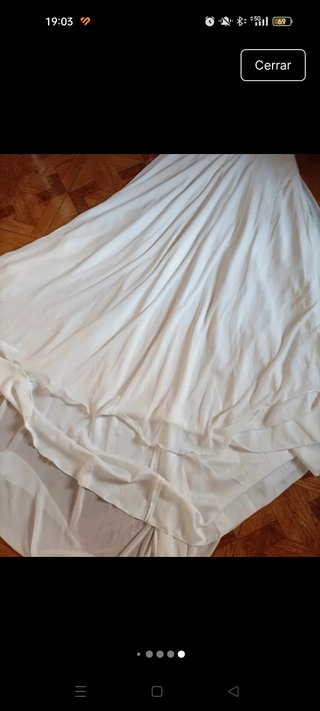 Vestido de novia cola talla 38