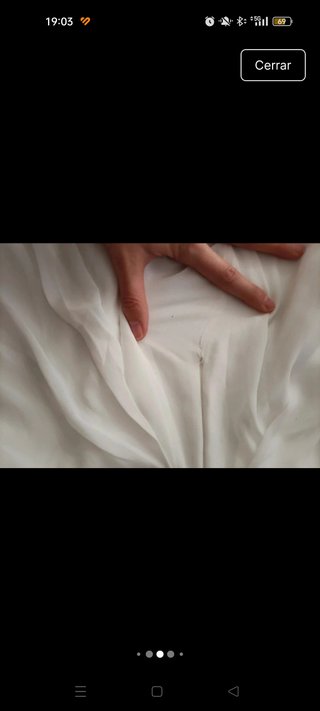 Vestido de novia cola talla 38
