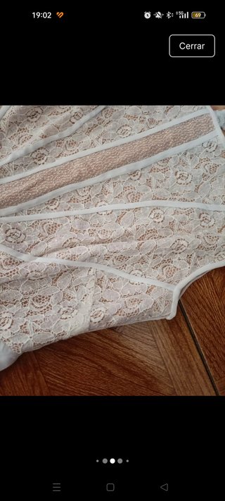 Vestido de novia cola talla 38