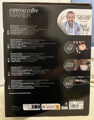 Cafetera Espresso JOCCA Elegance 1.8L Sin estrenar