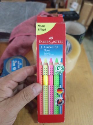 Lápices Faber-Castell Jumbo Grip Neon