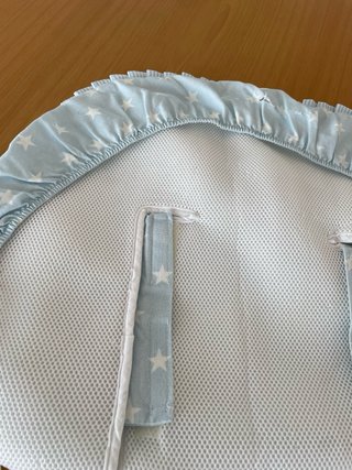 Saco para carrito de paseo azul estrellas.