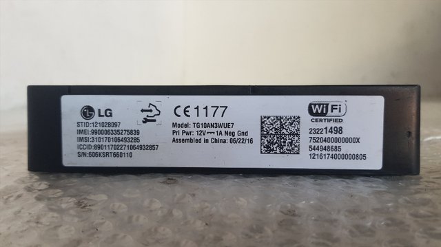 MODULO ELECTRONICO OPEL ASTRA K LIM. 5TÜRIG 1.6 C