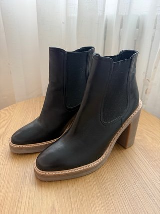 Botines Uterqüe Piel Negro