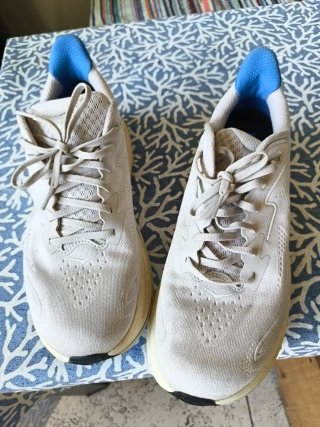 Hoka Clifton 10 Zapatillas Running Beige/Azul