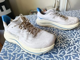 Hoka Clifton 10 Zapatillas Running Beige/Azul