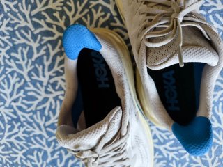 Hoka Clifton 10 Zapatillas Running Beige/Azul