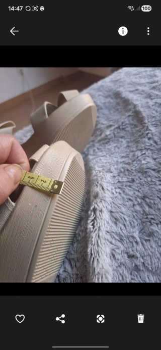 Sandalias plataforma/cuñas 40 crema,con elasticos,