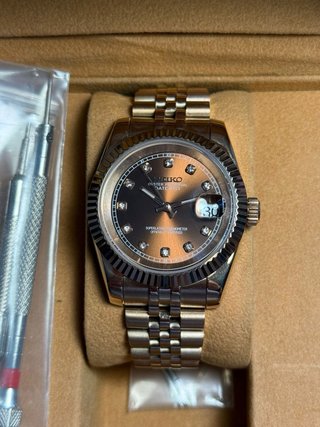 Seiko Mod DateJust  RoseGold