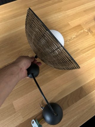 Lámpara Colgante Sklum Mimbre y Metal