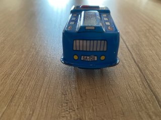 Coche Policía Hojalata Antiguo Años 50 colección