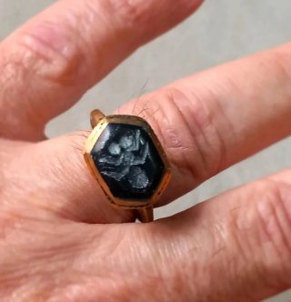 Anello sigillo afghano antico