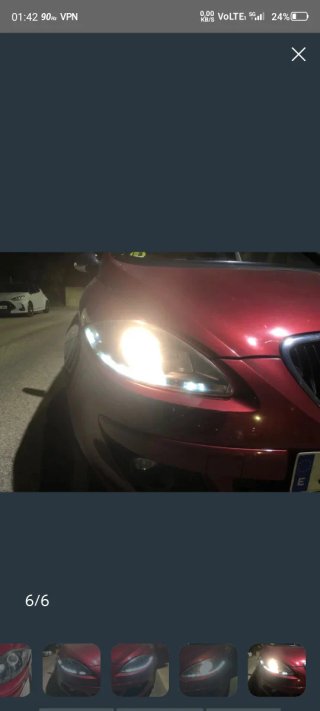 Faros delanteros Seat con Luz Diurna LED