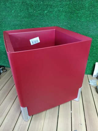 Jardinera Mondum Mediterráneo 40x40 Roja