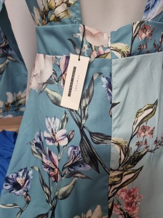 Vestido largo estampado floral