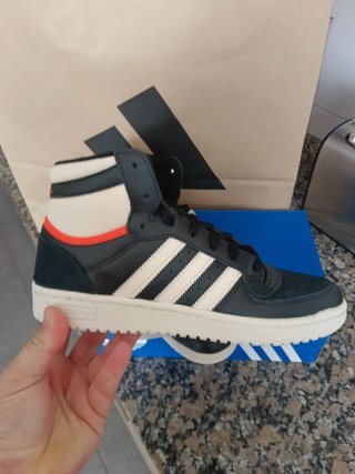 Zapatillas Adidas Top Ten Negras y Naranjas