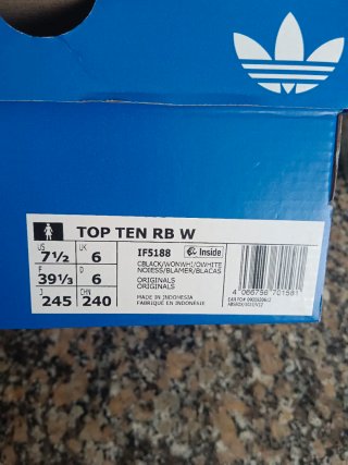 Zapatillas Adidas Top Ten Negras y Naranjas