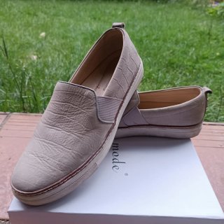 Zapatos Massimo Dutti Piel Beige Talla 39