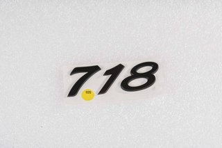 Emblema 718 Porsche Cromado