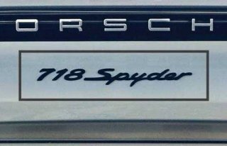 Emblema 718 Porsche Cromado