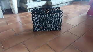 Portariviste in metallo nero