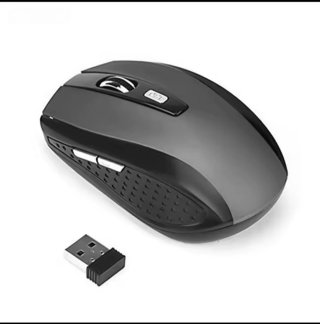 Ratón Inalámbrico Escritorio USB Negro/Gris