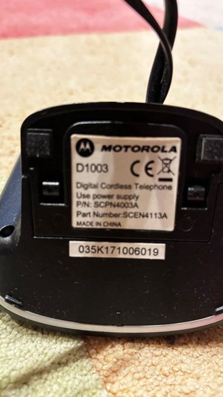 Teléfono Fijo Motorola Trio Negro