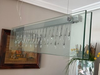 Lámpara Salón-Comedor Cristal y Metal