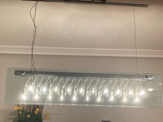 Lámpara Salón-Comedor Cristal y Metal