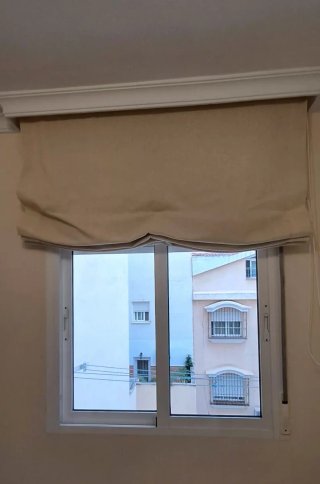 Estor de tela beige