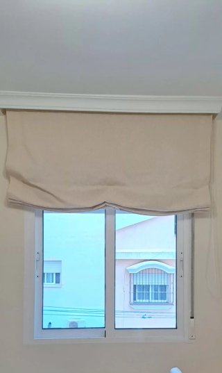 Estor de tela beige