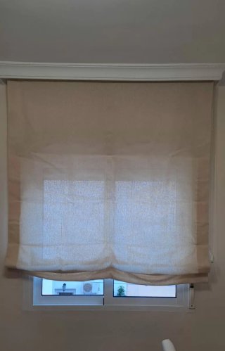 Estor de tela beige