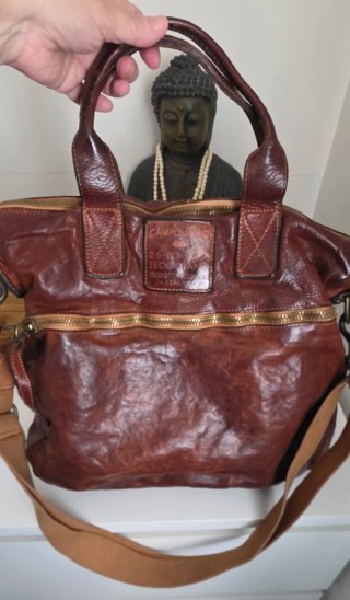 Borsa Campomaggi in pelle marrone
