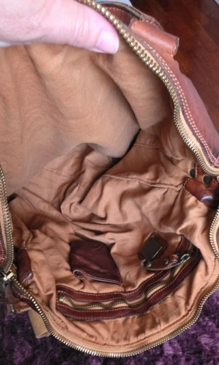Borsa Campomaggi in pelle marrone