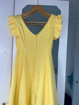 Traje de flamenca amarillo talla única