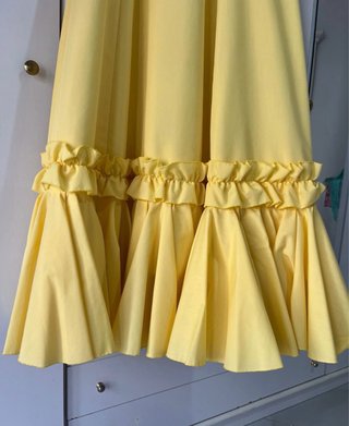 Traje de flamenca amarillo talla única
