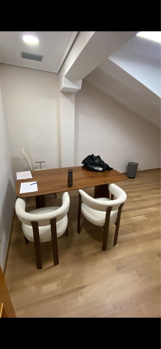 Mesa comedor madera y 2 sillas Sklum
