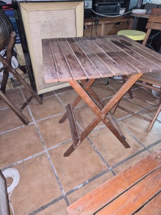 Mesa y Sillas Plegables Madera IKEA