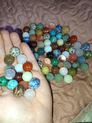 Colección Esferas minerales naturales