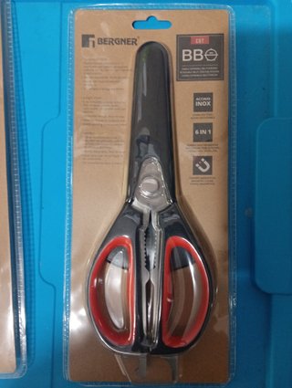 N.3 Forbici Multifunzione Acciaio Inox 6 In 1
