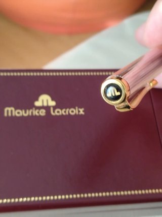 Bolígrafo Maurice Lacroix Plata y Oro