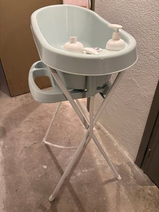 Bañera bebé Bebejou verde menta