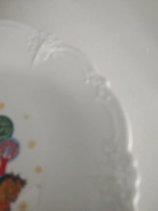 Plato Decorativo Navidad Papá Noel porcelana