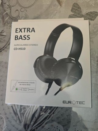 Auriculares Stereo EUROTEC CD-HS10 Negro