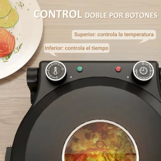 Forno per pizza 30 cm 1200w fino a 450 gradi