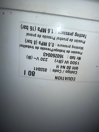 calentador o termo  Equaliton 80l