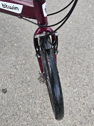 Bicicleta plegable Bitwin morada