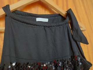 Top fiesta negro Promod lentejuelas L
