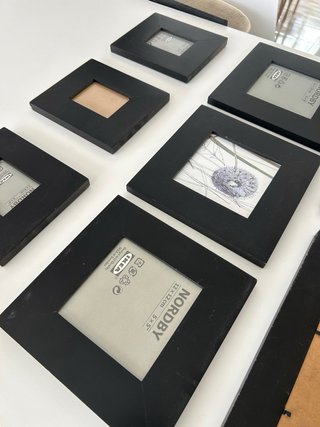 Set 8 Marcos Pared Ikea Madera Negro