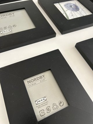 Set 8 Marcos Pared Ikea Madera Negro